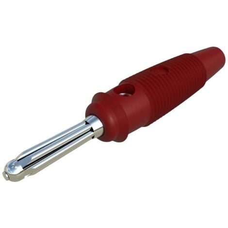 SKS Hirschmann BUELA 30 K Fiche banane mâle, droit Ø de la broche: 4 mm rouge 1 pc(s) D29792