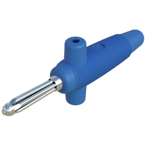 SKS Hirschmann Buela 300 K Büschelstecker Stecker, gerade Stift-Ø: 4 mm Blau 1 St.