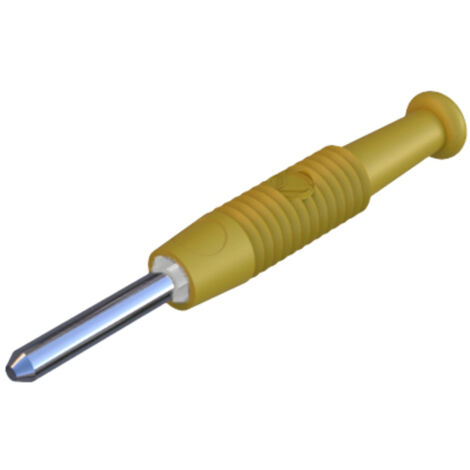 SKS Hirschmann CO MST 3 Miniatur-Bananenstecker Stecker, gerade Stift-Ø: 2 mm Gelb 1 St.