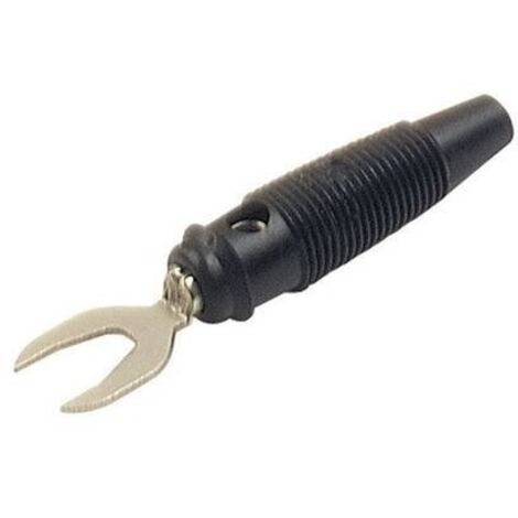 SKS Hirschmann KB 2 Spina da laboratorio Spina dritta Ø perno: 4 mm Nero 1 pz.