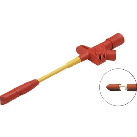 SKS Hirschmann KLEPS 2700  rt Abgriffklemme Steckanschluss 4 mm CAT III Rot