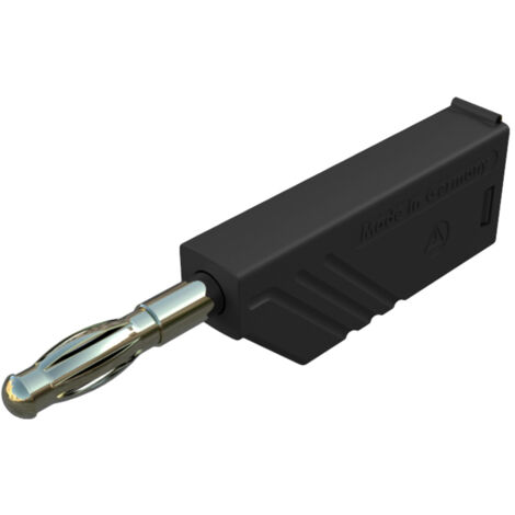 SKS Hirschmann LAS N WS Au Lamellenstecker Stecker, gerade Stift-Ø: 4 mm Schwarz 1 St.