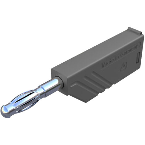 SKS Hirschmann LAS N WS grau Lamellenstecker Stecker, gerade Stift-Ø: 4 mm Grau 1 St.
