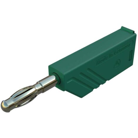 SKS Hirschmann LAS N WS grün Au Spina a lamelle Spina dritta Ø perno: 4 mm Verde 1 pz.