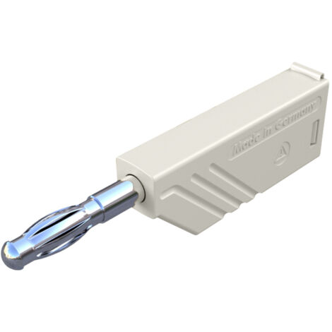 SKS Hirschmann LAS N WS weiß Lamellenstecker Stecker, gerade Stift-Ø: 4 mm Weiß 1 St.