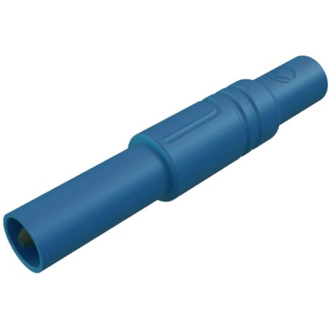 SKS Hirschmann LAS S G Sicherheits-Lamellenstecker Stecker, gerade Stift-Ø: 4 mm Blau 1 St.