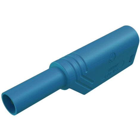 SKS Hirschmann LAS S G Sicherheits-Lamellenstecker Stecker, gerade Stift-Ø: 4 mm Blau 1 St.