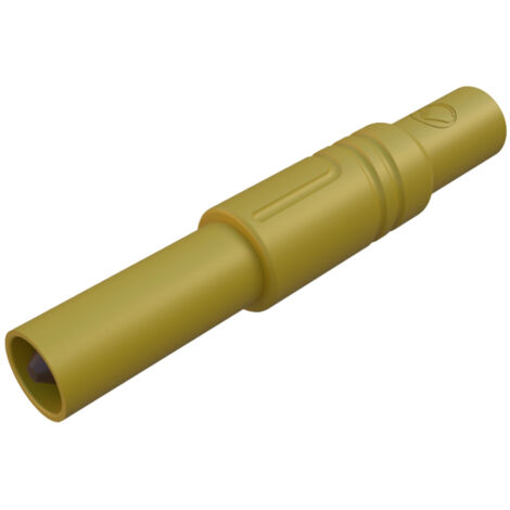 SKS Hirschmann LAS S G Sicherheits-Lamellenstecker Stecker, gerade Stift-Ø: 4 mm Gelb 1 St.