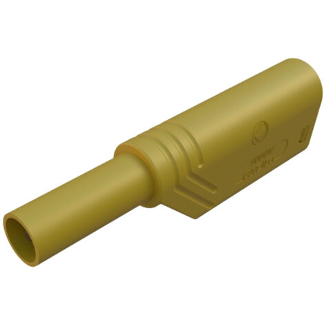 SKS Hirschmann LAS S G Sicherheits-Lamellenstecker Stecker, gerade Stift-Ø: 4 mm Gelb 1 St.