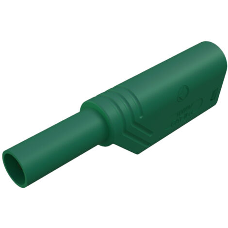 SKS Hirschmann LAS S G Sicherheits-Lamellenstecker Stecker, gerade Stift-Ø: 4 mm Grün 1 St.