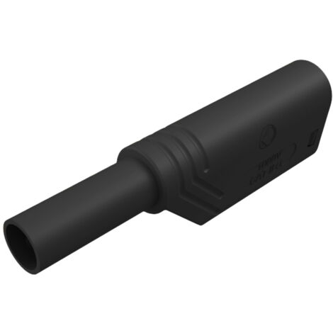SKS Hirschmann LAS S G Sicherheits-Lamellenstecker Stecker, gerade Stift-Ø: 4 mm Schwarz 1 St.