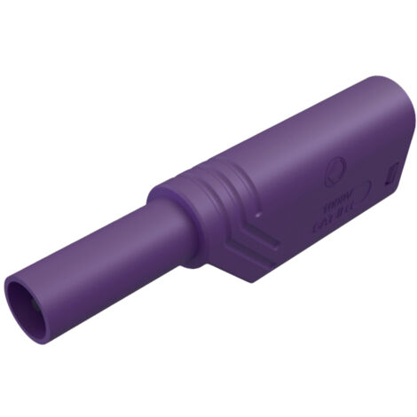 SKS Hirschmann LAS S G Sicherheits-Lamellenstecker Stecker, gerade Stift-Ø: 4 mm Violett 1 St.