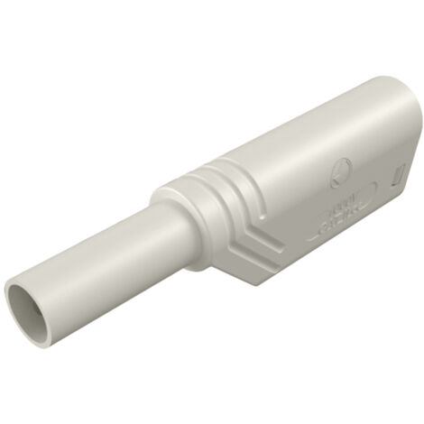 SKS Hirschmann LAS S G Sicherheits-Lamellenstecker Stecker, gerade Stift-Ø: 4 mm Weiß 1 St.