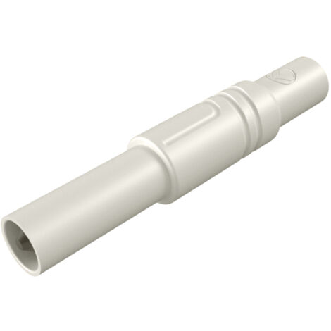 SKS Hirschmann LAS S G Sicherheits-Lamellenstecker Stecker, gerade Stift-Ø: 4 mm Weiß 1 St.