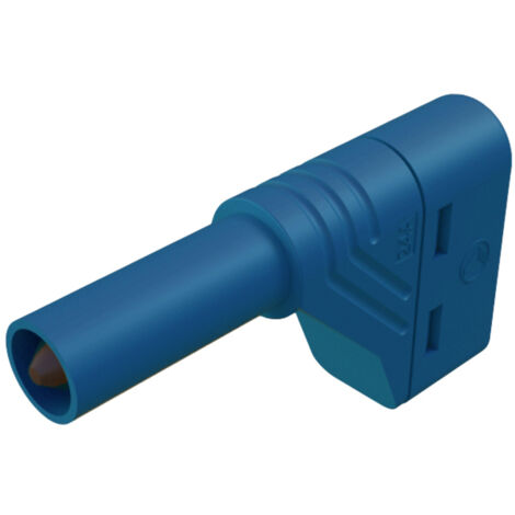 SKS Hirschmann LAS S W Sicherheits-Lamellenstecker Stecker, gewinkelt Stift-Ø: 4 mm Blau 1 St.