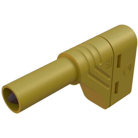 SKS Hirschmann LAS S W Sicherheits-Lamellenstecker Stecker, gewinkelt Stift-Ø: 4 mm Gelb 1 St.
