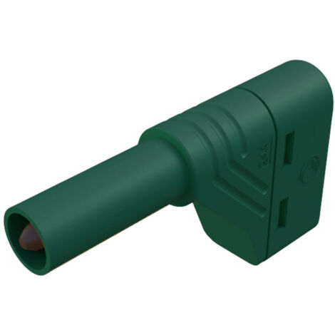 SKS Hirschmann LAS S W Sicherheits-Lamellenstecker Stecker, gewinkelt Stift-Ø: 4 mm Grün 1 St.