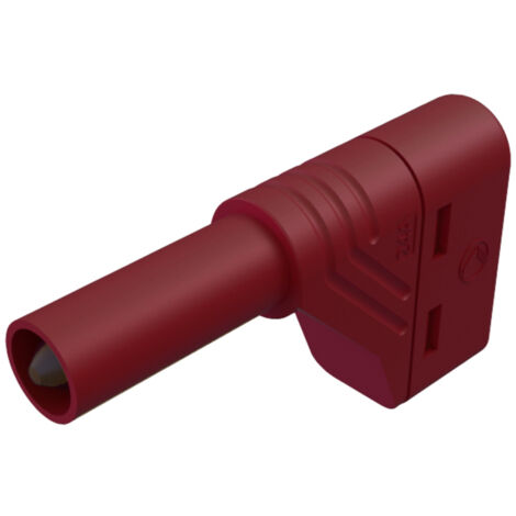 SKS Hirschmann LAS S W Sicherheits-Lamellenstecker Stecker, gewinkelt Stift-Ø: 4 mm Rot 1 St.