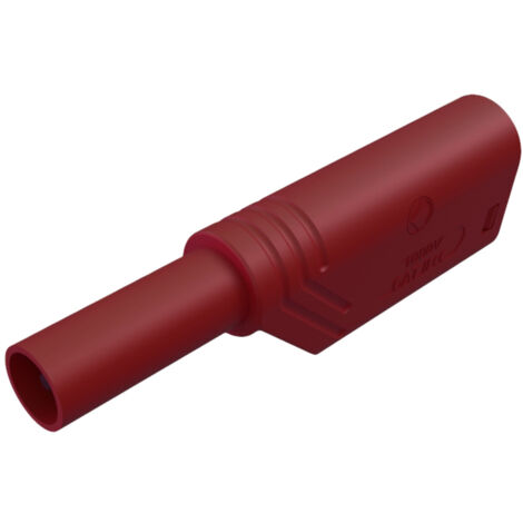 SKS Hirschmann LAS S WS Sicherheits-Lamellenstecker Stecker, gerade Stift-Ø: 4 mm Rot 1 St.