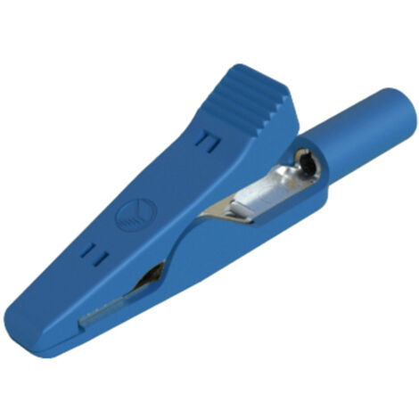 SKS Hirschmann MA 1  bl Krokodilklemme Steckanschluss 2 mm Ohne Messkategorie Blau