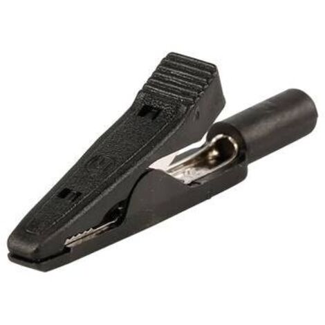 SKS Hirschmann MA 1 Morsetto a coccodrillo Connettore 2 mm CAT I Nero