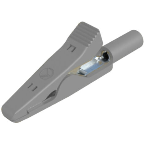 SKS Hirschmann MA 1 S  gr Krokodilklemme Steckanschluss 2 mm Ohne Messkategorie Grau