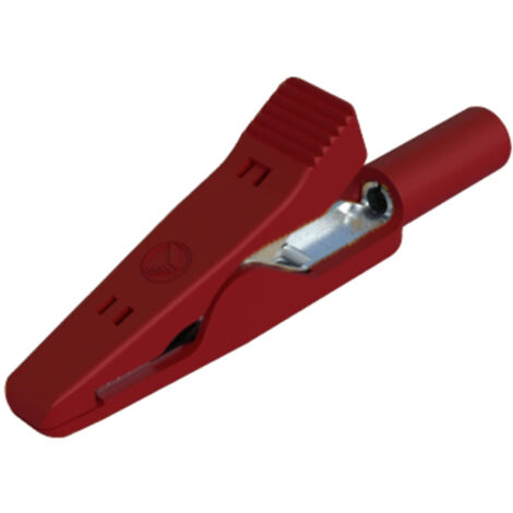 SKS Hirschmann MA 1 S  rt Krokodilklemme Steckanschluss 2 mm Ohne Messkategorie Rot
