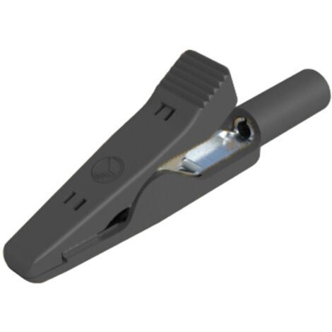 SKS Hirschmann MA 1 S  sw Krokodilklemme Steckanschluss 2 mm Ohne Messkategorie Schwarz