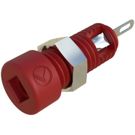 SKS Hirschmann MBI 1 Miniatur-Laborbuchse Buchse, Einbau vertikal Stift-Ø: 2 mm Rot 1 St.