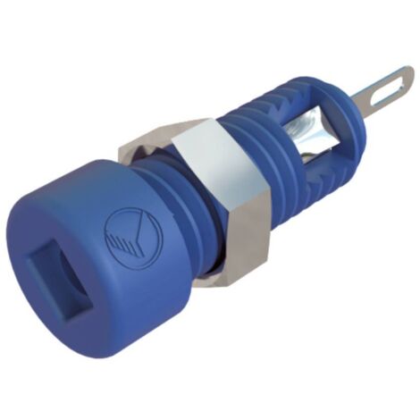SKS HIRSCHMANN MBI 1 PRESA DA LABORATORIO IN MINIATURA PRESA VERTICALE Ø PERNO: 2 MM BLU 1 PZ.