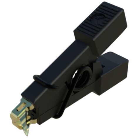 SKS Hirschmann MICRO-SMD CLIP 1 Morsetto a coccodrillo Connettore 0,64 mm Ohne Messkategorie Nero