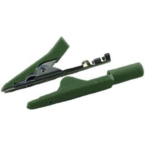 SKS HIRSCHMANN MINIATUR-ABGREIFKLEMME VERDE KLEMMBEREICH MAX.: 4MM LÄNGE: 41.5MM MA 1 1ST.