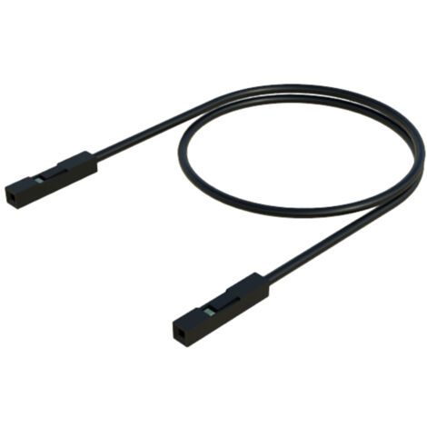SKS Hirschmann MKL 0,64/25-0,25 Messleitung Buchse 0.64 mm Buchse 0.64 mm 25.00 cm Schwarz 1 St.