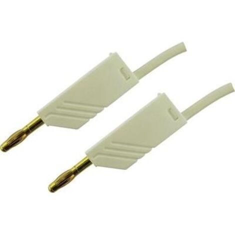 SKS Hirschmann MLN 100/2,5 WS cavo di misura bianco