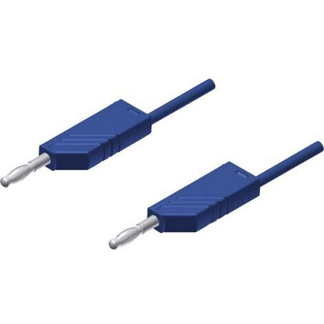 SKS Hirschmann MLN 200/2,5 BL Messleitung Lamellenstecker 4 mm Lamellenstecker 4 mm 2.00 m Blau 1 St