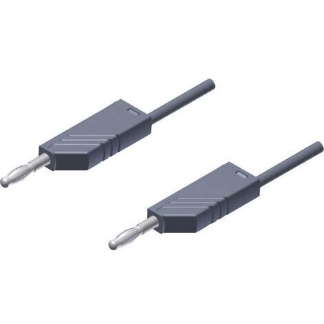 SKS Hirschmann MLN 200/2,5 GR Messleitung Lamellenstecker 4 mm Lamellenstecker 4 mm 2.00 m Grau 1 St