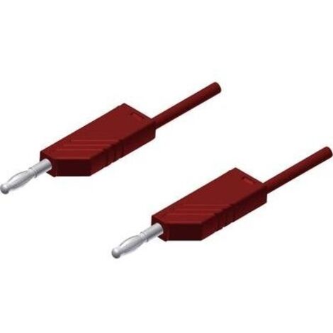 SKS Hirschmann MLN 200/2,5 RT Cavo di misura [Spina a banana 4 mm - Spina a banana 4 mm] 2.00 m Rosso 1 pz.