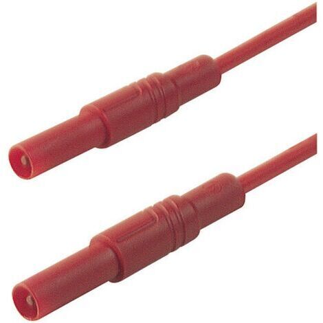 SKS Hirschmann MLS SIL GG 100/1  Sicherheits-Messleitung Lamellenstecker 4 mm Lamellenstecker 4 mm 1