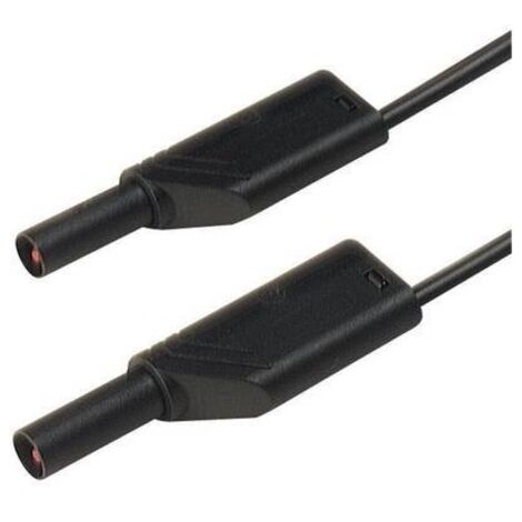 SKS Hirschmann MLS SIL WS Cavo di misura di sicurezza nero 1m