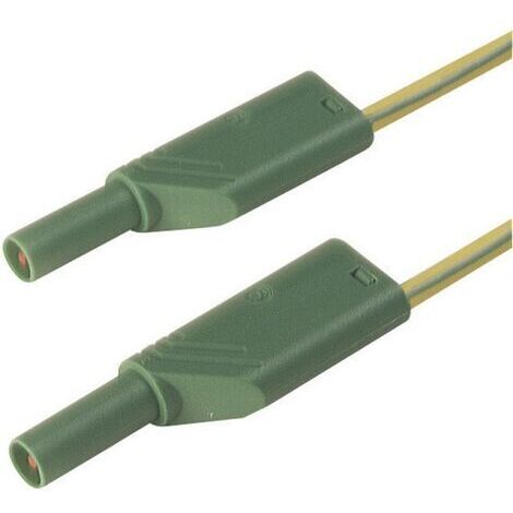 SKS Hirschmann MLS WS 200/2,5 ge/gn Sicherheits-Messleitung Lamellenstecker 4 mm Lamellenstecker 4 m