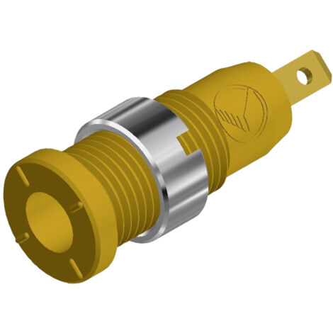 SKS Hirschmann MSEB 2610 F 2,8 Au Sicherheits-Laborbuchse Buchse, Einbau vertikal Stift-Ø: 2 mm Gelb