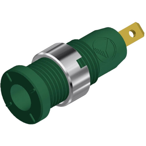 SKS Hirschmann MSEB 2610 F 2,8 Au Sicherheits-Laborbuchse Buchse, Einbau vertikal Stift-Ø: 2 mm Grün