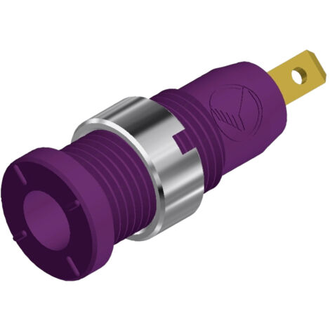 SKS Hirschmann MSEB 2610 F 2,8 Au Sicherheits-Laborbuchse Buchse, Einbau vertikal Stift-Ø: 2 mm Viol