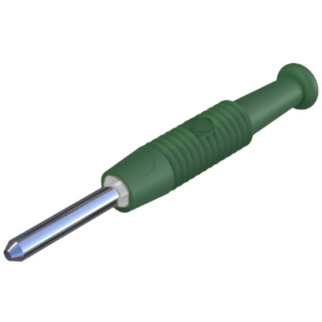 SKS Hirschmann MST 3 Miniatur-Bananenstecker Stecker, gerade Stift-Ø: 2 mm Grün 1 St.