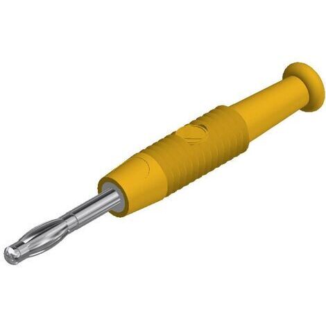 SKS Hirschmann MSTF 2 ge Lamellenstecker Stecker, gerade Stift-Ø: 2 mm Gelb 1 St.