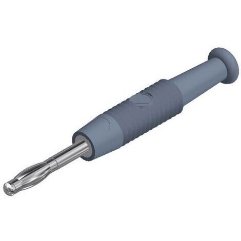 SKS Hirschmann MSTF 2 gr Lamellenstecker Stecker, gerade Stift-Ø: 2 mm Grau 1 St.