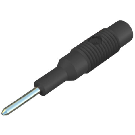 SKS Hirschmann MZS 2 Übergangsstecker Stecker 2 mm - Buchse 4 mm Schwarz 1 St.