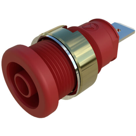 SKS Hirschmann SEB 2620 F6,3 Sicherheits-Laborbuchse Buchse, Einbau vertikal Stift-Ø: 4 mm Rot 1 St.