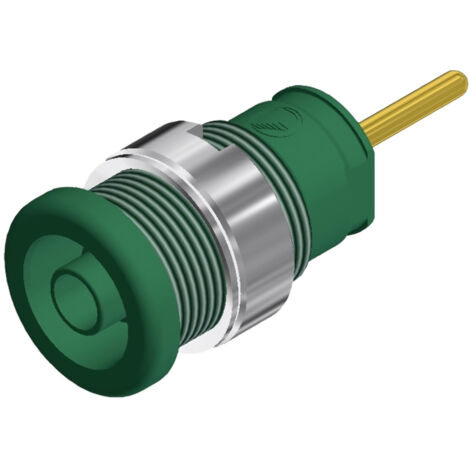 SKS Hirschmann SEB 2630 S1,9 Sicherheits-Laborbuchse Buchse, Einbau vertikal Stift-Ø: 4 mm Grün 1 St