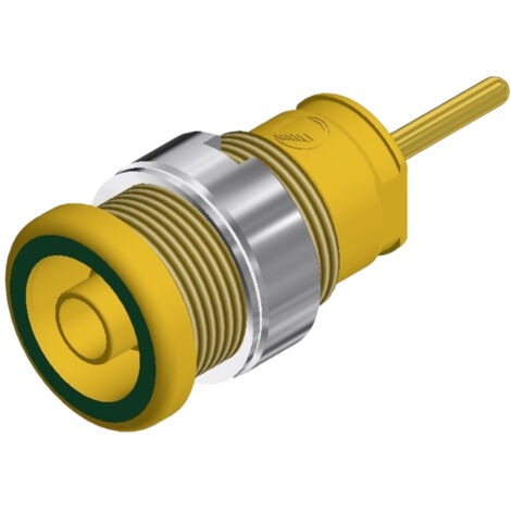 SKS Hirschmann SEB 2630 S1,9 Sicherheits-Laborbuchse Buchse, Einbau vertikal Stift-Ø: 4 mm Grün, Gel